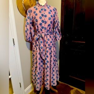 Oliphant tiered maxi dress. All cotton, size Large